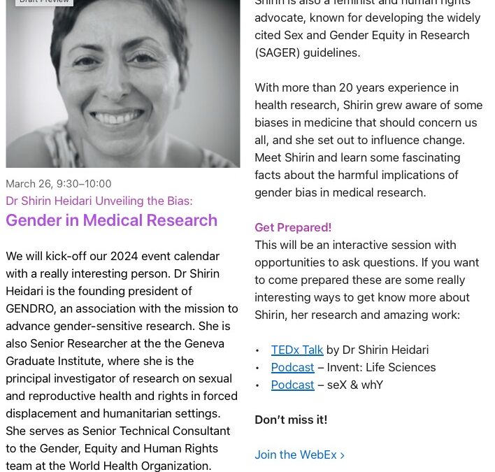 Dialogue: Gender in Medical Research